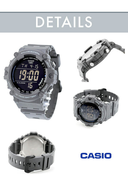 カシオ チープカシオ CASIO スタンダード クォーツ 電池式 AE-1500 メンズ チプカシ 腕時計 ブランド カシオ casio デジタル グレー ブラック グリーン オレンジ 黒 選べるモデル おしゃれ 防水 小さい 軽い かわいい プレゼント 実用的