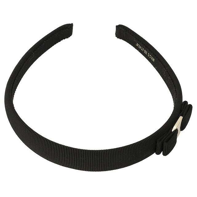 フェラガモ FERRAGAMO 430314 340086 001 ヴァラ リボン カチューシャ ヘアバンド ブラック レディース ヘアアクセサリー グログランリボン AHFR00048L