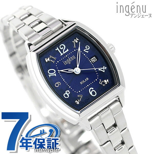 精工妇女观看Tonneau Solar AHJD415 Seiko Alba Angenne海军纪念品礼物AHJD415
