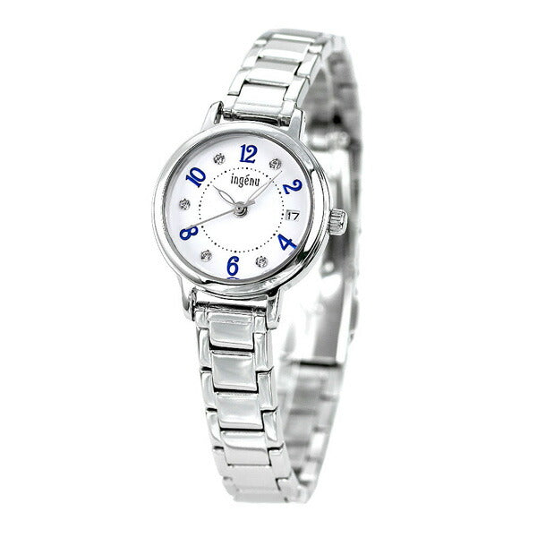 精工妇女手表日历AHJK444 Seiko Alba Alba Angenne White Ahjk444