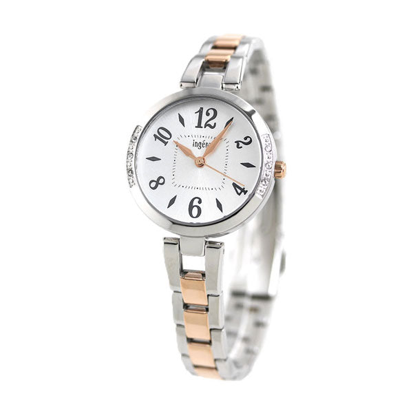 Seiko Alba Angenne手链女性观看品牌Ahjk448 Seiko白色粉红色金色AHJK448