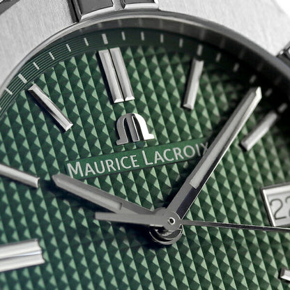 モーリスラクロア アイコン オートマティック 39mm スイス製 自動巻き 機械式 メンズ 腕時計 ブランド AI6007-SS002-630-1 グリーン AI6007-SS002-630-1