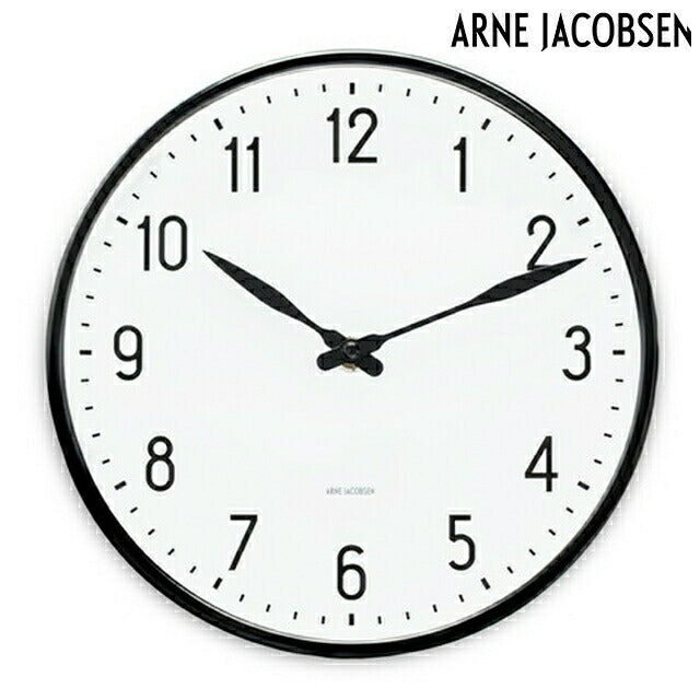 アルネ ヤコブセン 21cm クォーツ 電池式 掛時計 ブランド メンズ レディース ARNE JACOBSEN AJ43633 アナログ ホワイト 白 AJ43633