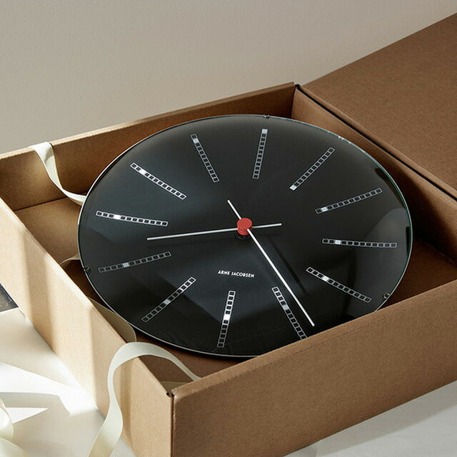 アルネ ヤコブセン 21cm クォーツ 電池式 掛時計 ブランド メンズ レディース ARNE JACOBSEN AJ43636 アナログ ブラック 黒 AJ43636
