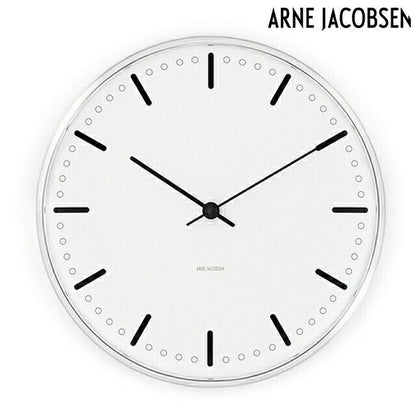 アルネ ヤコブセン 29cm クォーツ 電池式 掛時計 ブランド メンズ レディース ARNE JACOBSEN AJ43641 アナログ ホワイト 白 AJ43641