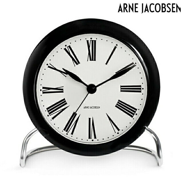 アルネ ヤコブセン 11cm クォーツ 電池式 置時計 ブランド メンズ レディース ARNE JACOBSEN AJ43671 アナログ ホワイト 白 AJ43671