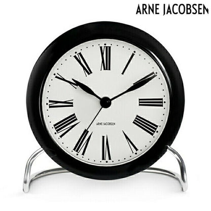 アルネ ヤコブセン 11cm クォーツ 電池式 置時計 ブランド メンズ レディース ARNE JACOBSEN AJ43671 アナログ ホワイト 白 AJ43671