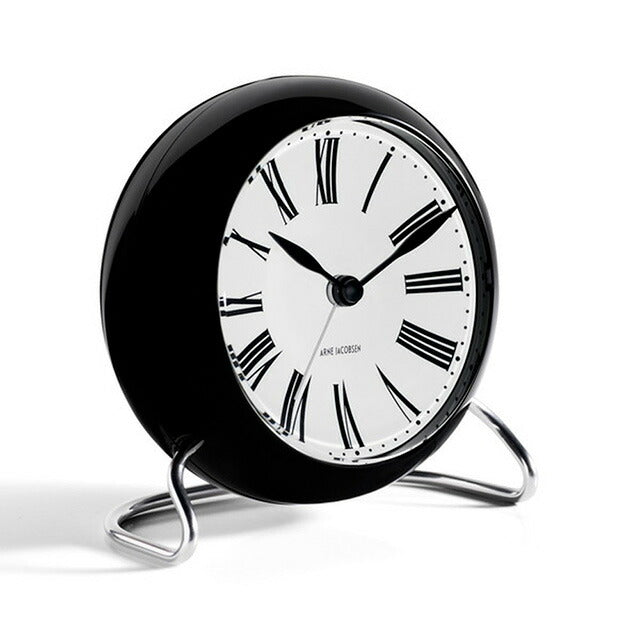アルネ ヤコブセン 11cm クォーツ 電池式 置時計 ブランド メンズ レディース ARNE JACOBSEN AJ43671 アナログ ホワイト 白 AJ43671