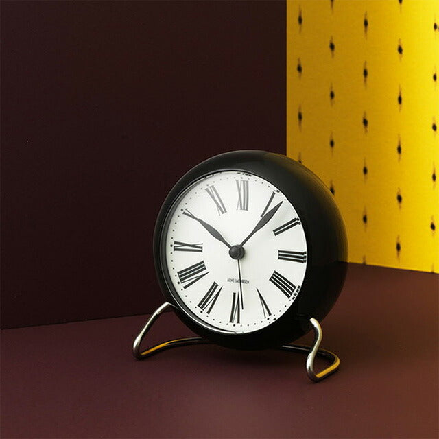 アルネ ヤコブセン 11cm クォーツ 電池式 置時計 ブランド メンズ レディース ARNE JACOBSEN AJ43671 アナログ ホワイト 白 AJ43671