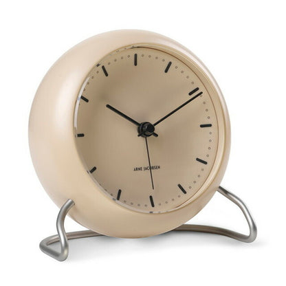アルネ ヤコブセン 11cm クォーツ 電池式 置時計 ブランド メンズ レディース ARNE JACOBSEN AJ43693 アナログ ベージュ AJ43693