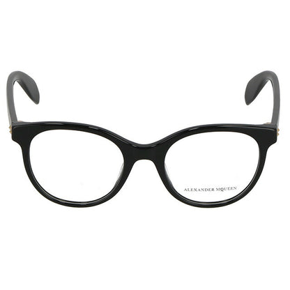 アレキサンダー・マックイーン 眼鏡 レディース ブランド Alexander McQueen AM0131O 001 INT OPT LDY ブラック AM0131O-001-INT-OPT-LDY
