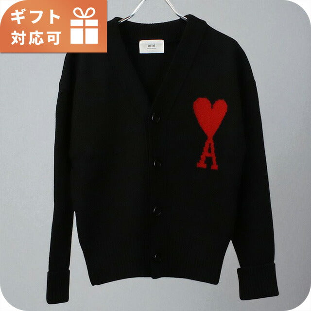 アミパリス ニット ユニセックス ブランド AMI PARIS BFUKC002.018 ブラック ウェア 選べるモデル AMIBFUKC0020A