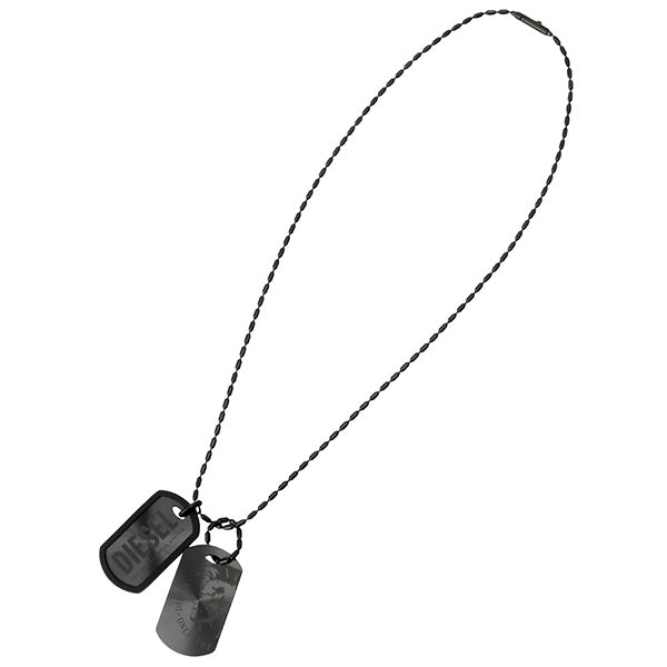 ディーゼル DIESEL DX0014040 ダブル プレート ドッグタグ メンズ ネックレス ペンダント ブレイブマン（モヒカン） アクセサリー ANDE00167M