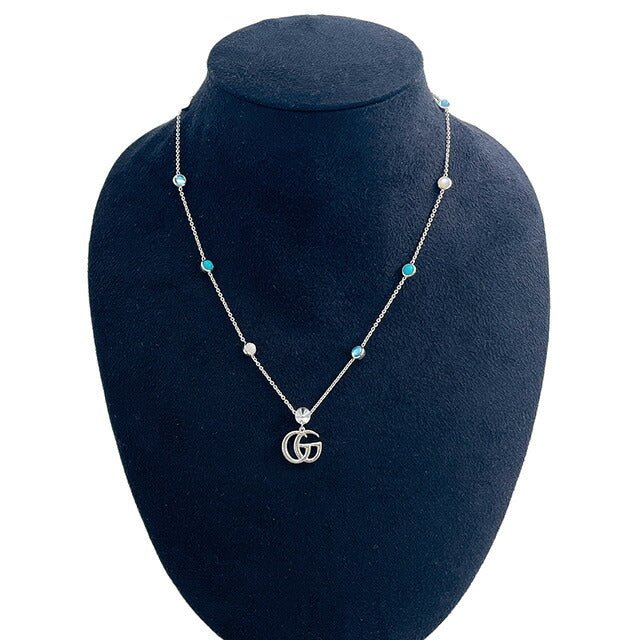 グッチ GUCCI 527399 J8474 8517 ダブルG マザーオブパール ネックレス ペンダント シルバー レディース メンズ ユニセックス アクセサリー ANGU00570L