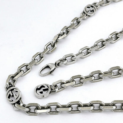 グッチ GUCCI 616941 J8400 0811 インターロッキング G ネックレス ペンダント シルバー メンズ レディース ユニセックス アクセサリー ANGU00571M