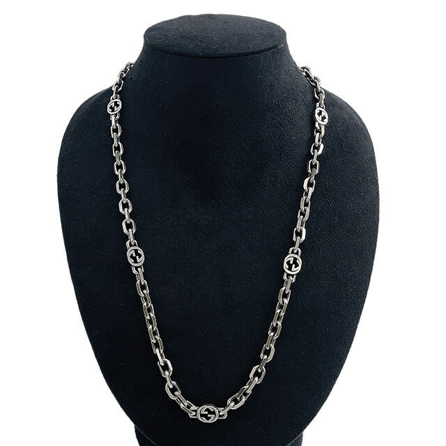 グッチ GUCCI 616941 J8400 0811 インターロッキング G ネックレス ペンダント シルバー メンズ レディース ユニセックス アクセサリー ANGU00571M