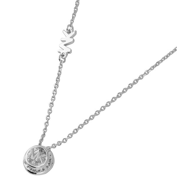 マイケルコース MICHAEL KORS MKC1208AN040 MKロゴ パヴェ スタッド ペンダント ネックレス シルバー レディース ANMK00223L