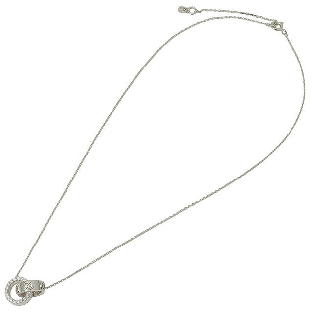 マイケルコース MICHAEL KORS MKC1554AN040 フルトン インターロッキング パヴェ サークル ネックレス ペンダント MKロゴ ANMK00254L