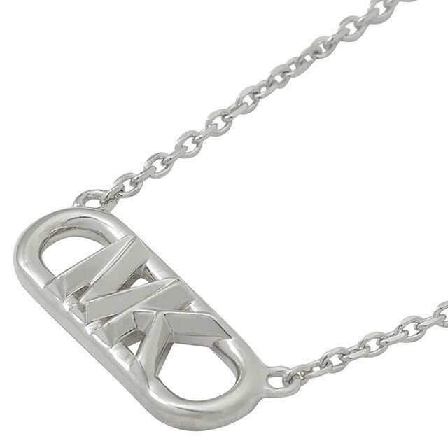 マイケルコース MICHAEL KORS MKC164200040 エンパイア ロゴ チェーンリンク ネックレス ペンダント MKロゴ シルバー レディース ANMK00261L