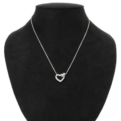 スワロフスキー SWAROVSKI 5636444 ラブリー クリスタル パヴェ ハート サークル インターロッキング ネックレス レディース アクセサリー ANSW00583L