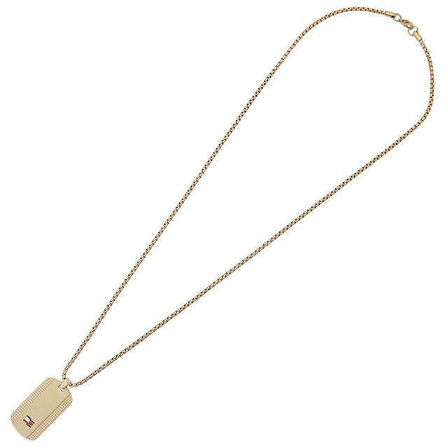 トミーヒルフィガー Tommy Hilfiger 2790423 ドックタグ ロゴ プレート ネックレス ペンダント ゴールド メンズ アクセサリー Nelson H-Link ANTH00055M
