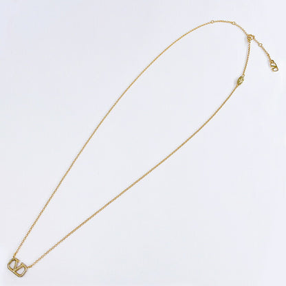 ヴァレンティノ VALENTINO 5W2J0Q37 YCW MH5 Vロゴ シグネチャー メタル クリスタル ネックレス ゴールド レディース アクセ VLOGO SIGNATURE STRASS NECKLACE ANVA00028L