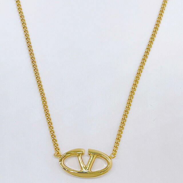 ヴァレンティノ VALENTINO 5W2J0W19 MET CS4 Vロゴ ボールドエディション メタル ネックレス ゴールド レディース アクセ VLOGO THE BOLD EDITION NECKLACE ANVA00030L