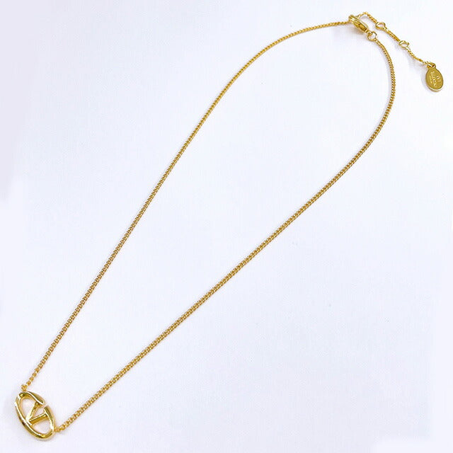 ヴァレンティノ VALENTINO 5W2J0W19 MET CS4 Vロゴ ボールドエディション メタル ネックレス ゴールド レディース アクセ VLOGO THE BOLD EDITION NECKLACE ANVA00030L