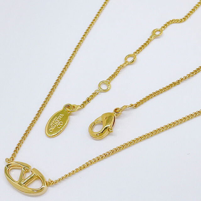 ヴァレンティノ VALENTINO 5W2J0W19 MET CS4 Vロゴ ボールドエディション メタル ネックレス ゴールド レディース アクセ VLOGO THE BOLD EDITION NECKLACE ANVA00030L