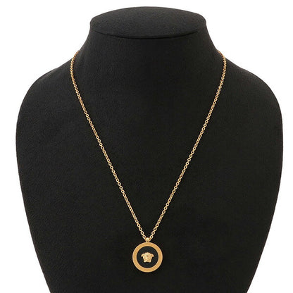 ヴェルサーチ VERSACE DG17255-DJMR-K41T メドゥーサ グレカ ラウンド レジン ペンダント ネックレス アクセサリー メンズ レディース ユニセックス ANVE00005L