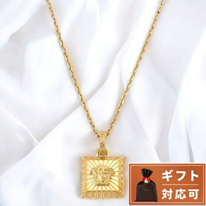 ヴェルサーチ VERSACE 1004341-1A00620-3J000 メドゥーサ スクエア ネックレス ペンダント ゴールド メンズ ユニセックス アクセサリー 記念品 ギフト ANVE00053M