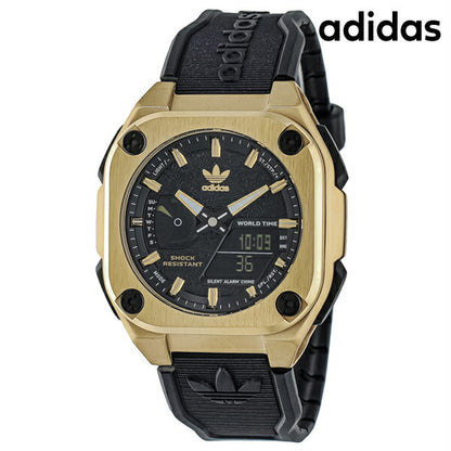 アディダス CITY TECH ONE SST クオーツ 腕時計 ブランド メンズ adidas AOFH23501 アナデジ ブラック 黒 AOFH23501