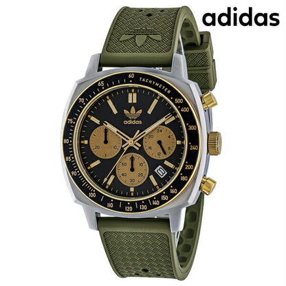 アディダス MASTER ORIGINALS ONE CHRONO クオーツ 腕時計 ブランド メンズ クロノグラフ adidas AOFH23504 アナログ グリーン カーキ AOFH23504