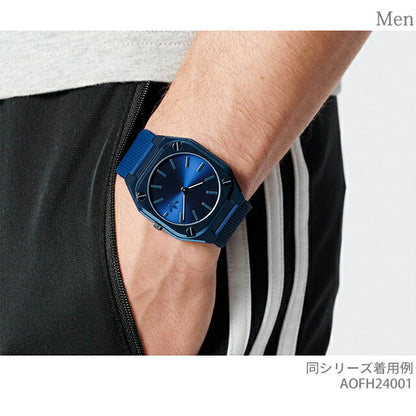 アディダス CITY TECH THIN クオーツ 腕時計 ブランド メンズ adidas AOFH24001 アナログ ネイビー AOFH24001