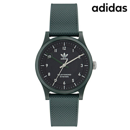 アディダス PROJECT ONE ソーラー 腕時計 ブランド メンズ レディース adidas AOST22557 アナログ ブラック ブルーグレー 黒 AOST22557
