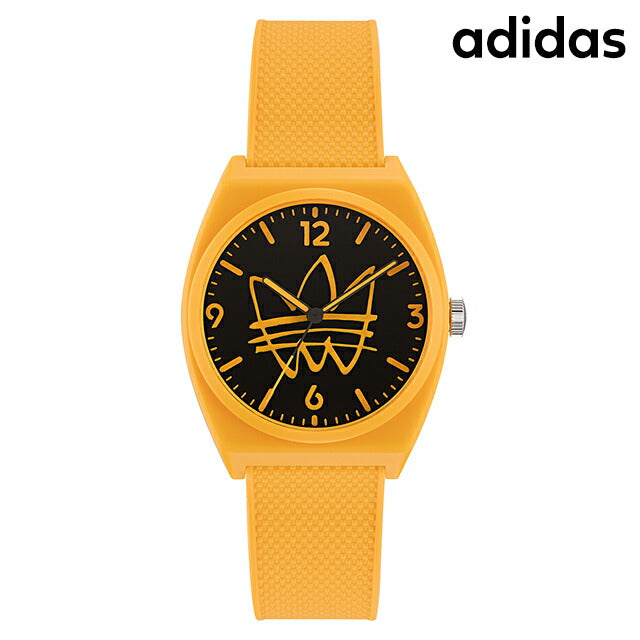 アディダス PROJECT TWO クオーツ 腕時計 ブランド メンズ レディース adidas AOST22564 アナログ ブラック オレンジ 黒 AOST22564