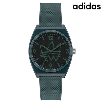 アディダス PROJECT TWO クオーツ 腕時計 ブランド メンズ レディース adidas AOST22566 アナログ ブラック ブルーグレー 黒 AOST22566