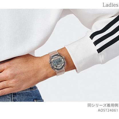 アディダス DIGITAL TWO Crystal クオーツ 腕時計 ブランド メンズ レディース adidas AOST24061 デジタル スケルトン AOST24061
