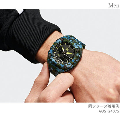 アディダス CITY TECH TWO GRFX クオーツ 腕時計 ブランド メンズ レディース adidas AOST24075 アナデジ ブラック AOST24075