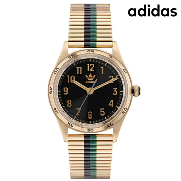 アディダス CODE FOUR クオーツ 腕時計 ブランド メンズ レディース adidas AOSY22526 アナログ ブラック ゴールド グリーン 黒 AOSY22526
