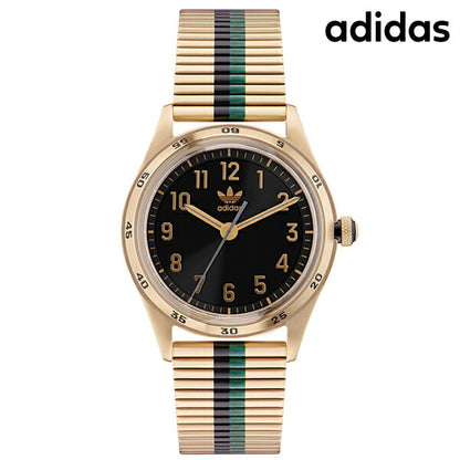 アディダス CODE FOUR クオーツ 腕時計 ブランド メンズ レディース adidas AOSY22526 アナログ ブラック ゴールド グリーン 黒 AOSY22526