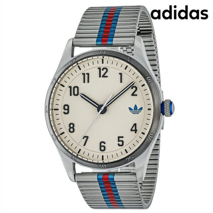 アディダス CODE FOUR クオーツ 腕時計 ブランド メンズ レディース adidas AOSY23531 アナログ ホワイト ブルー レッド 白 AOSY23531