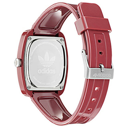 アディダス RETRO WAVE TWO クオーツ 腕時計 ブランド メンズ adidas AOSY24028 アナログ レッドパール 赤 AOSY24028