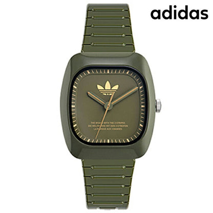 アディダス RETRO WAVE TWO クオーツ 腕時計 ブランド メンズ adidas AOSY24031 アナログ グリーン AOSY24031