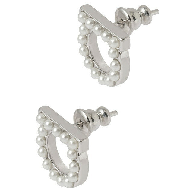 サルバトーレフェラガモ Salvatore Ferragamo 696582 760125 002 ガンチーニ パール スタッド ピアス シルバー レディース アクセサリー APFR00010L