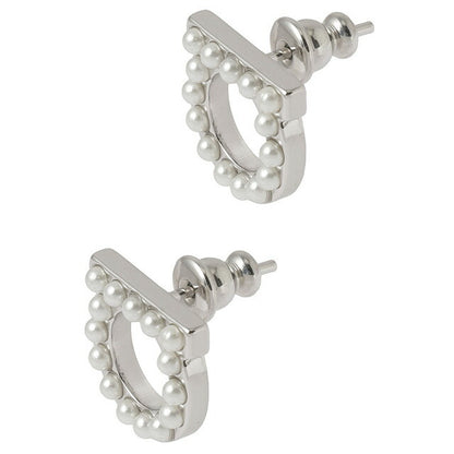 サルバトーレフェラガモ Salvatore Ferragamo 696582 760125 002 ガンチーニ パール スタッド ピアス シルバー レディース アクセサリー APFR00010L