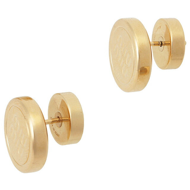 ミュウミュウ MIUMIU 5JO907 2F5I F0056 ロゴ メタル スタッド ピアス ゴールド レディース アクセサリー APMI00016L
