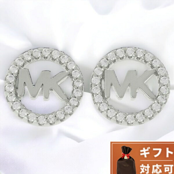 マイケルコース MICHAEL KORS MKC1247AN040 MKロゴ パヴェ サークル スタッド ピアス シルバー レディース アクセサリー APMK00227L
