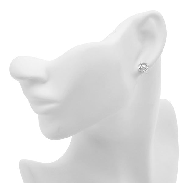 マイケルコース MICHAEL KORS MKC1247AN040 MKロゴ パヴェ サークル スタッド ピアス シルバー レディース アクセサリー APMK00227L