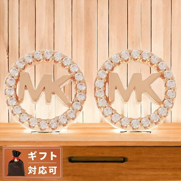 マイケルコース MICHAEL KORS MKC1247AN791 MKロゴ パヴェ サークル スタッド ピアス ローズゴールド レディース アクセサリー APMK00229L